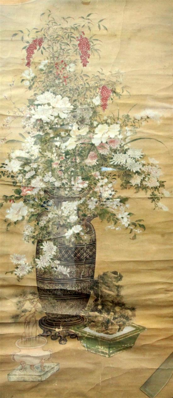 Japanese School, 18th / 19th century, approx. 128 x 55cm